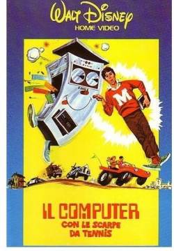 Il computer con le scarpe da tennis